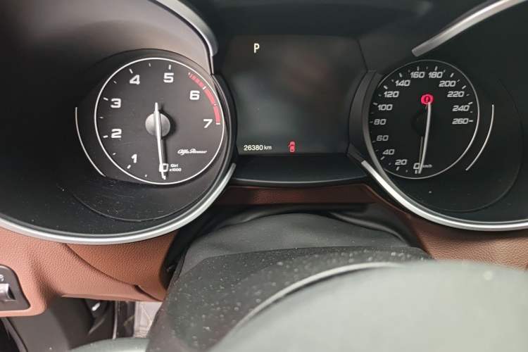 Used Alfa Romeo Stelvio 2021 2.0T 280HP Luxury Edition Odometer Close Up