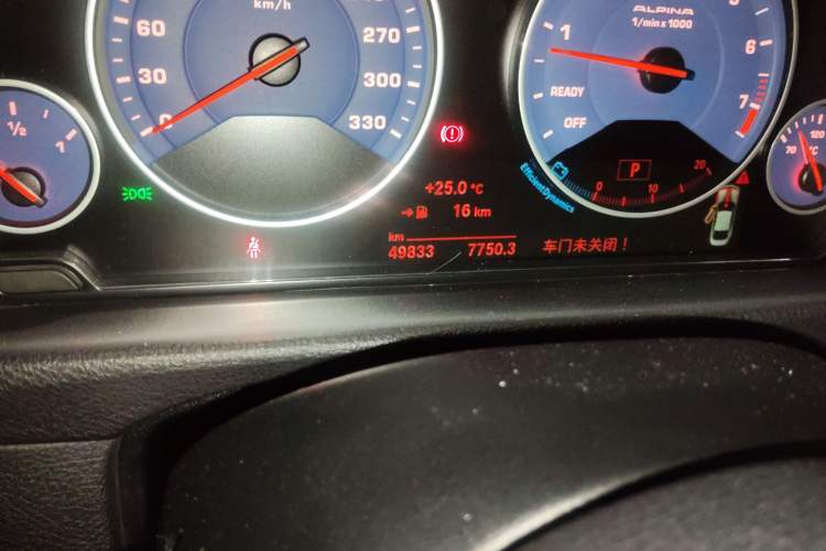 Used Alpina B4 2016 B4 BITURBO Coupe Odometer Close Up