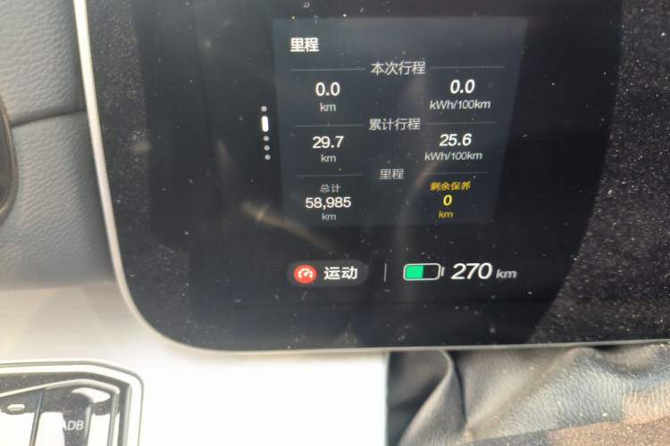 Used ARCFOX Alpha S 2022 HI Version Advanced Edition Odometer Close Up