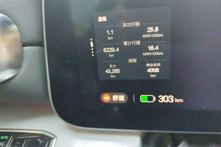 Used ARCFOX Alpha S 2022 HI Version Advanced Edition Odometer Close Up