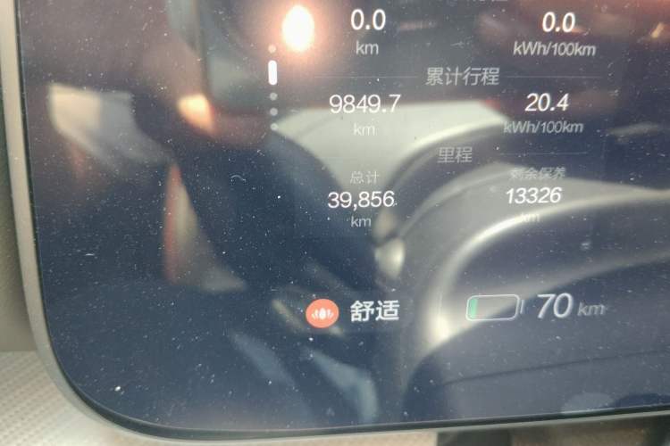 Used ARCFOX Alpha S 2022 HI Version Advanced Edition Odometer Close Up