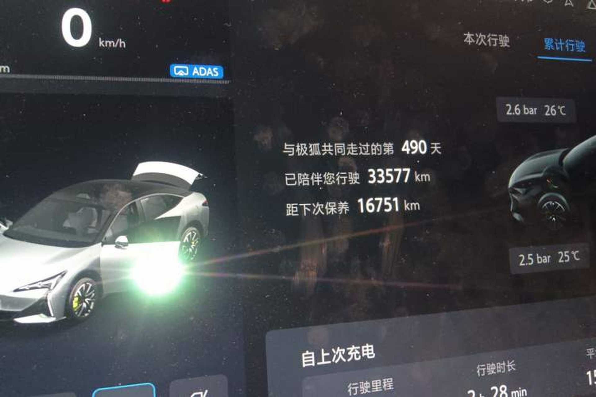 Used ARCFOX Alpha S5 2024 560MAX 185kW Odometer Close Up