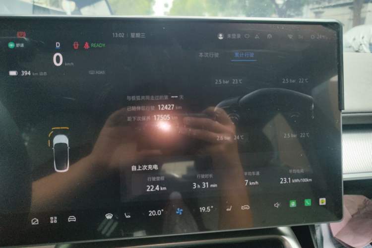 Used ARCFOX Alpha S5 2025 668MAX Shenxing Version 200kW Odometer Close Up