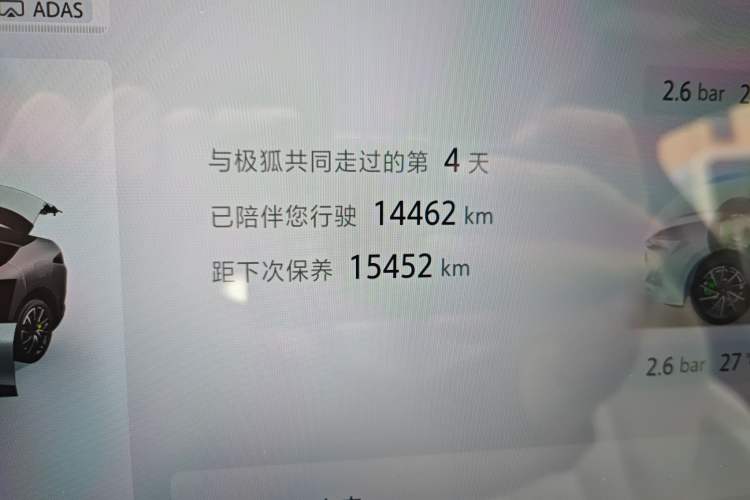 Used ARCFOX Alpha S5 2025 668MAX Shenxing Version 200kW Odometer Close Up