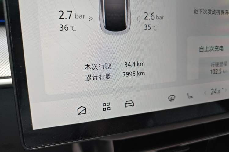 Used ARCFOX Alpha S5 2026 Model 1450 Yuanjing Smart Drive 200kW Odometer Close Up