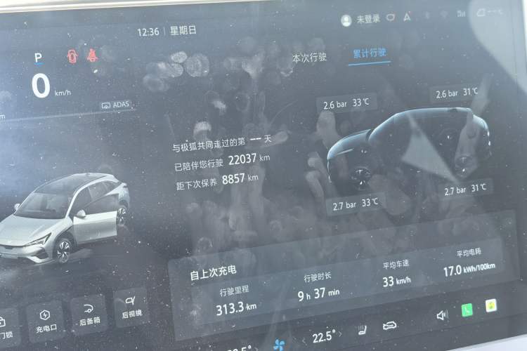 Used ARCFOX Alpha T5 2024 660 MAX Odometer Close Up