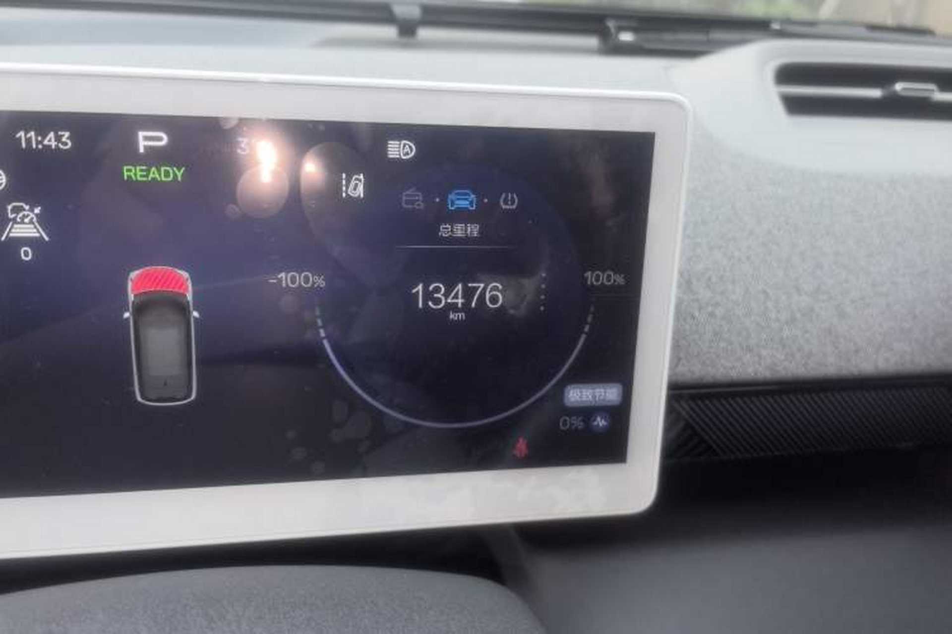 Used ARCFOX Kaola 2023 Family Edition Pro Odometer Close Up