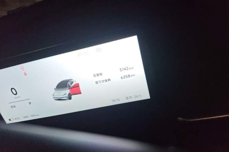 Used ARCFOX T1 2025 Model 425 PRO Odometer Close Up