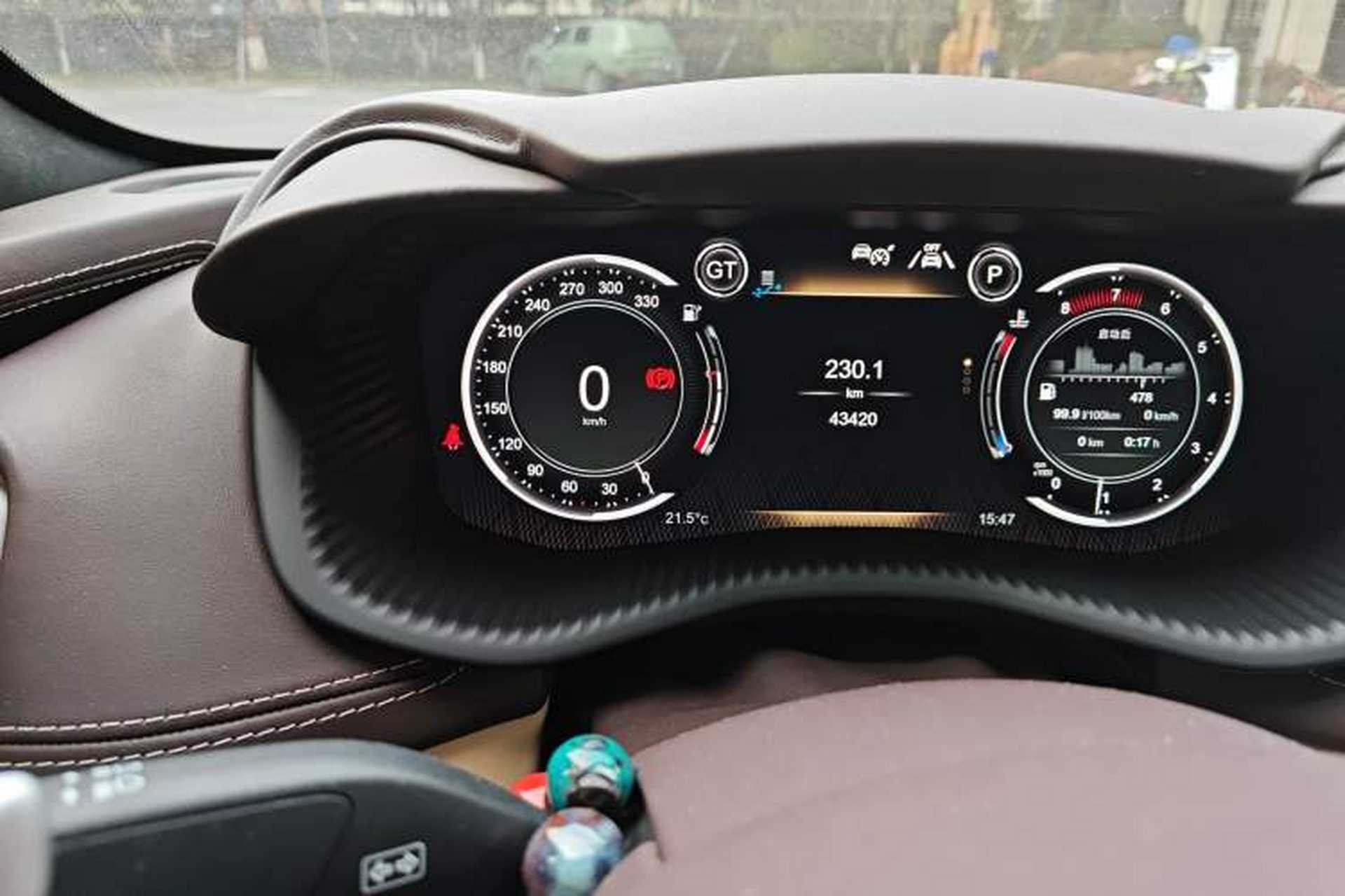 Used AstonMartin DBX 2022 3.0T STRAIGHT-SIX Odometer Close Up
