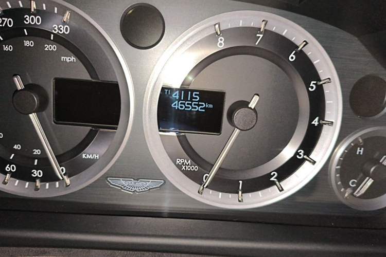 Used AstonMartin Rapide 2014 6.0L S Centennial Edition Odometer Close Up