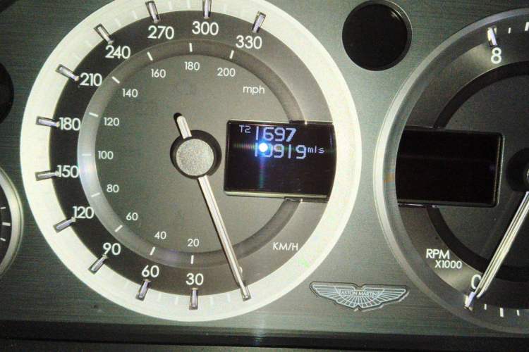 Used AstonMartin Rapide 2014 6.0L S Centennial Edition Odometer Close Up