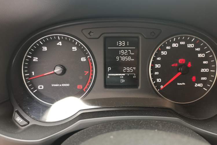 Used Audi A1 2012 1.4 TFSI Urban Odometer Close Up
