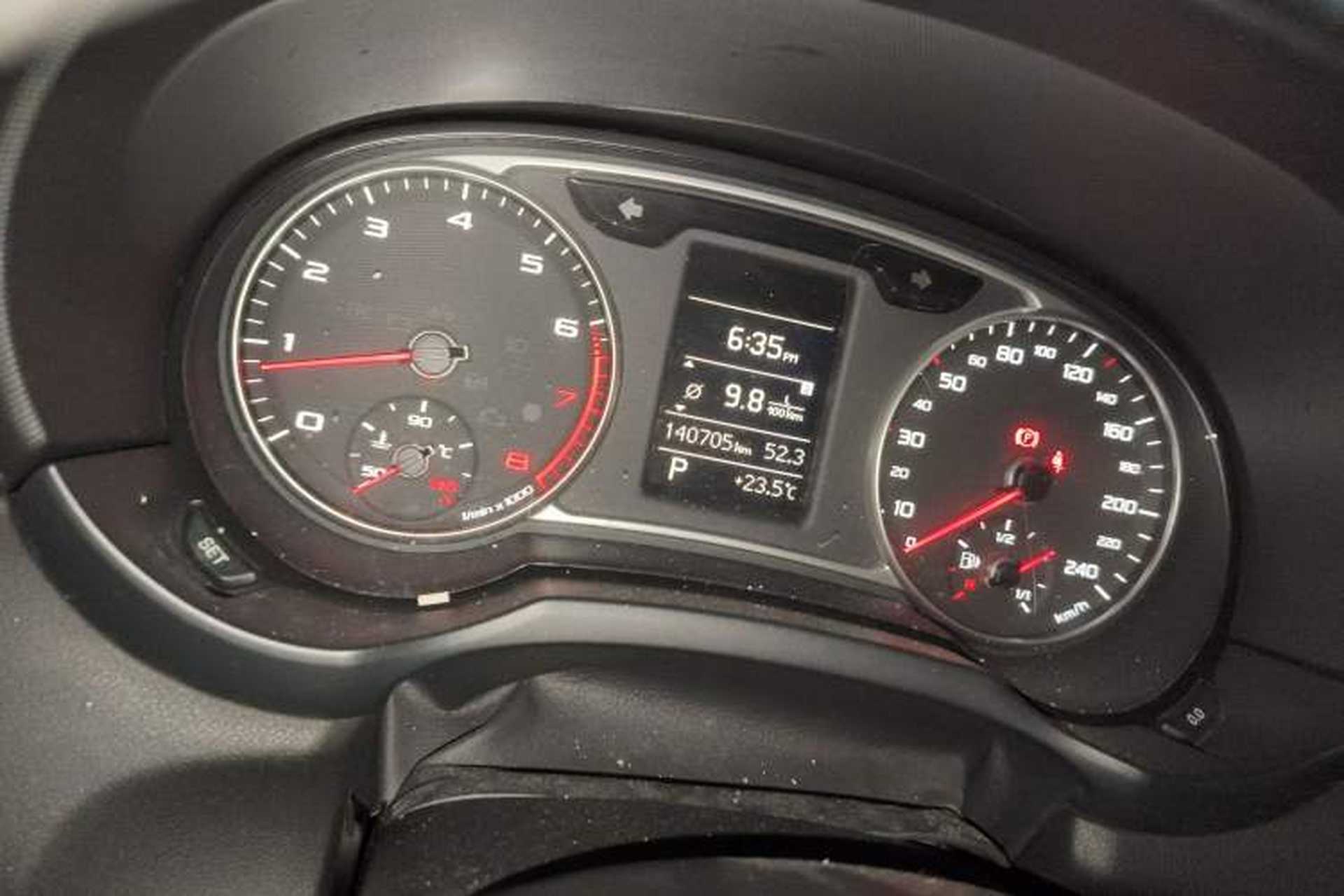 Used Audi A1 2012 1.4 TFSI Ego Odometer Close Up