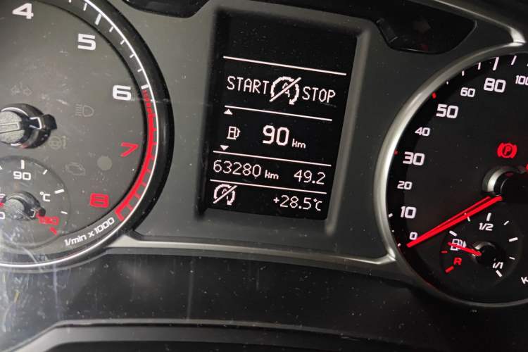 Used Audi A1 2012 1.4 TFSI Ego plus Odometer Close Up