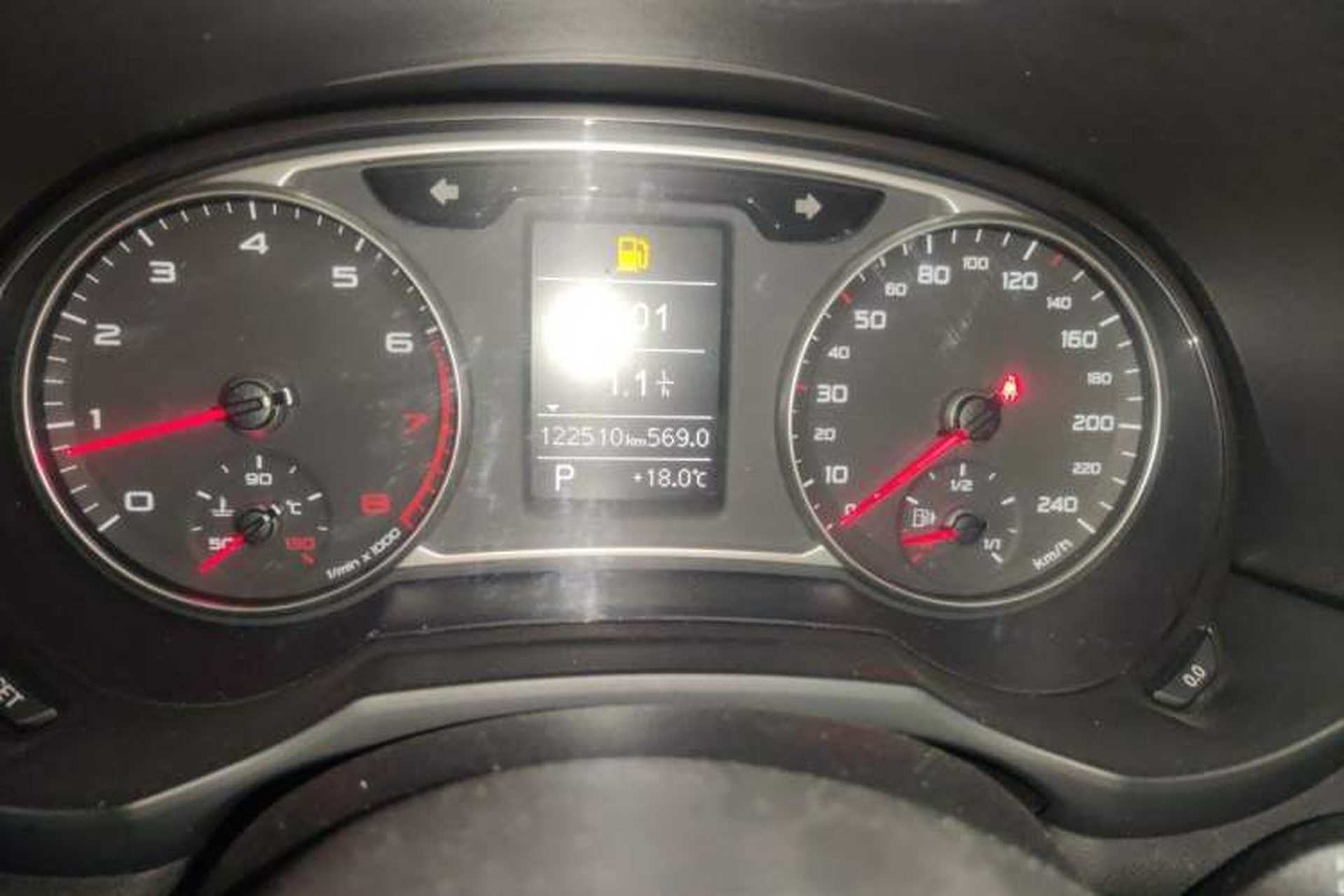 Used Audi A1 2012 1.4 TFSI Ego Odometer Close Up