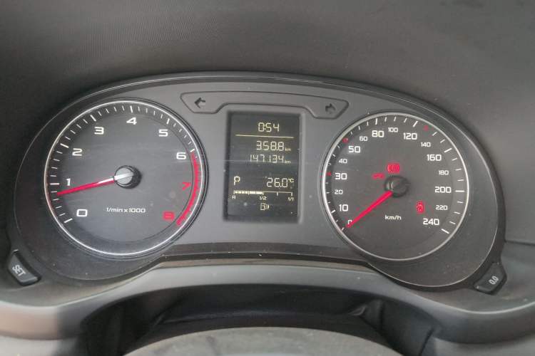 Used Audi A1 2012 1.4 TFSI Urban Odometer Close Up