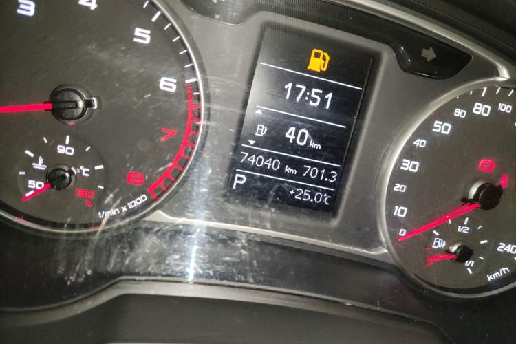 Used Audi A1 2014 30 TFSI Sportback Comfort Model Odometer Close Up