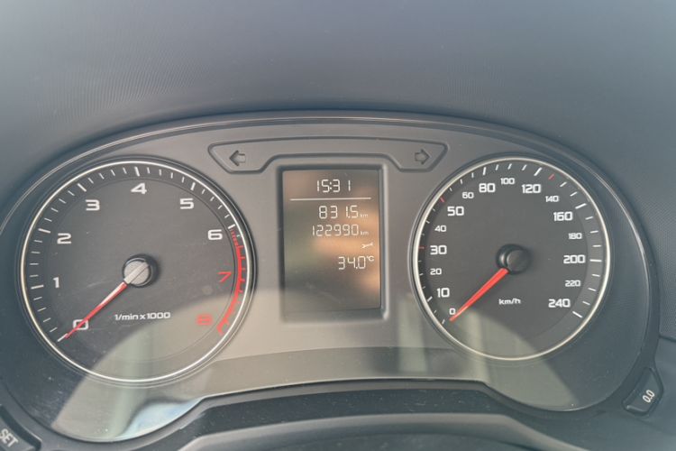Used Audi A1 2014 30 TFSI Sportback Fashion Model Odometer Close Up