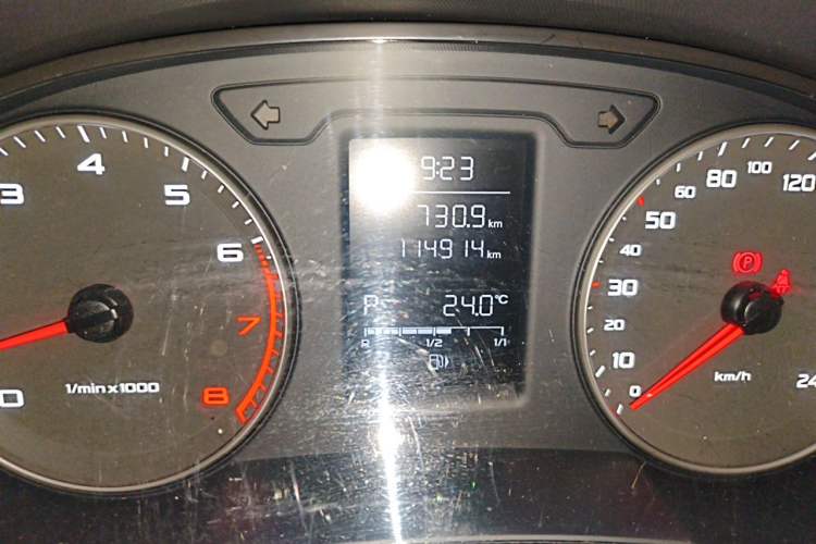 Used Audi A1 2014 30 TFSI Sportback Fashion Model Odometer Close Up