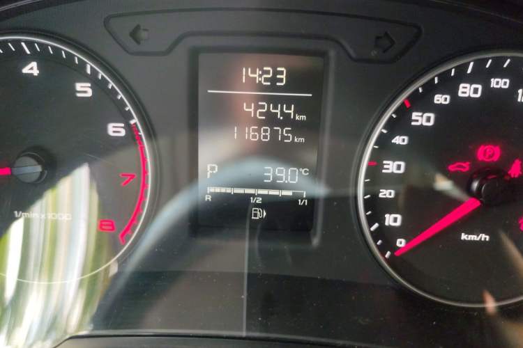 Used Audi A1 2014 30 TFSI Sportback Fashion Model Odometer Close Up