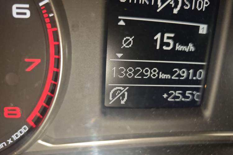 Used Audi A1 2014 30 TFSI Sportback Comfort Model Odometer Close Up