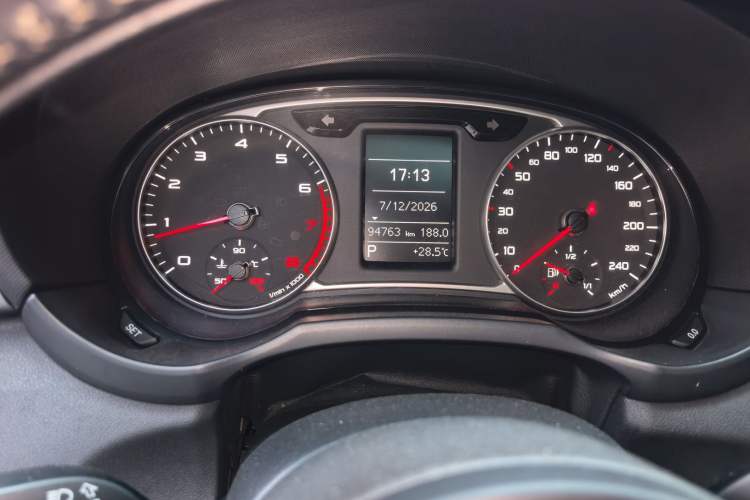 Used Audi A1 2014 30 TFSI Sportback Comfort Model Odometer Close Up