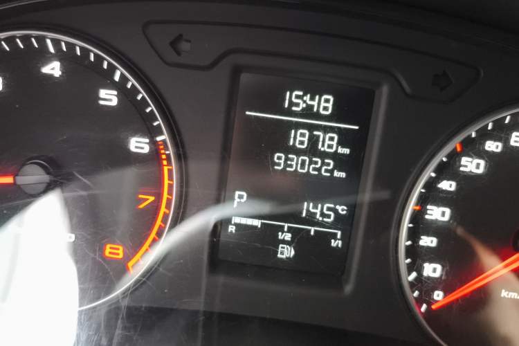 Used Audi A1 2014 30 TFSI Fashion Model Odometer Close Up