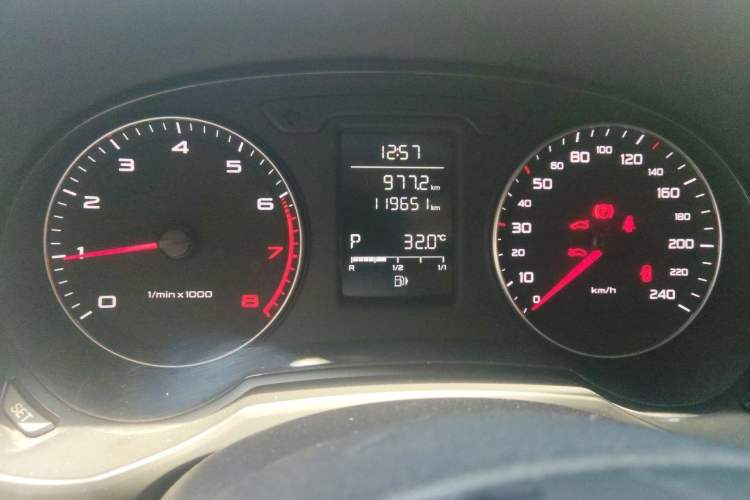 Used Audi A1 2014 30 TFSI Sportback Fashion Model Odometer Close Up