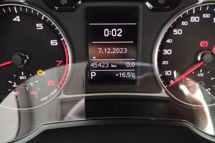 Used Audi A1 2014 30 TFSI Sportback Comfort Model Odometer Close Up