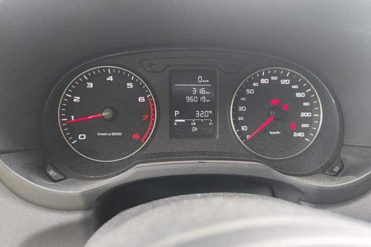 Used Audi A1 2014 30 TFSI Sportback Comfort Model Odometer Close Up