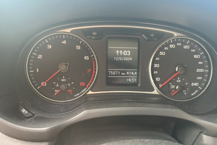Used Audi A1 2014 30 TFSI Comfort Model Odometer Close Up
