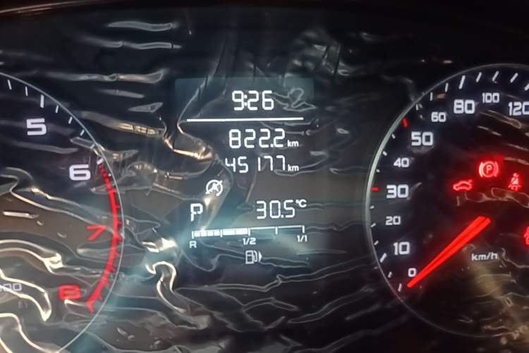 Used Audi A1 2014 30 TFSI Sportback Fashion Model Odometer Close Up