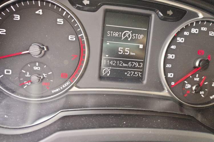 Used Audi A1 2014 30 TFSI Comfort Model Odometer Close Up