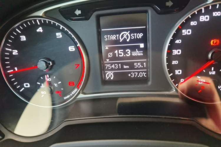 Used Audi A1 2014 30 TFSI Sportback Comfort Model Odometer Close Up