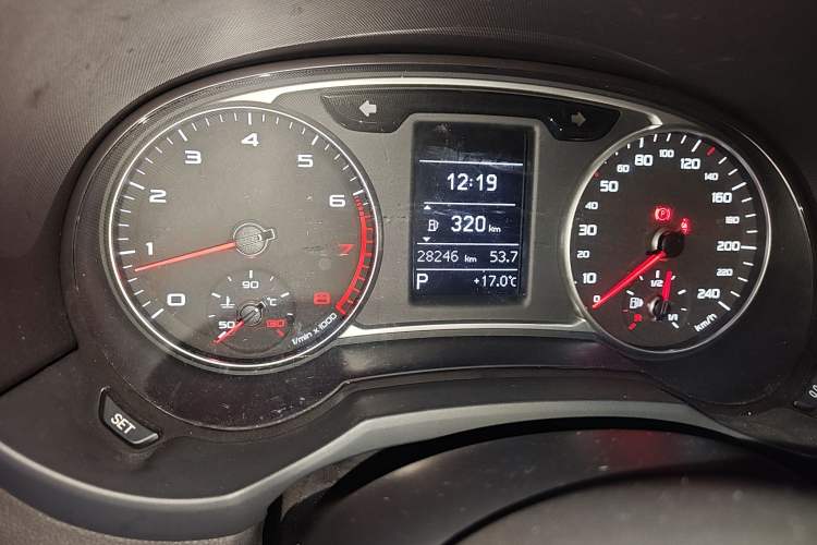 Used Audi A1 2014 30 TFSI Sportback Comfort Model Odometer Close Up