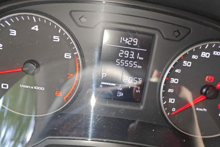 Used Audi A1 2014 30 TFSI Sportback Fashion Model Odometer Close Up