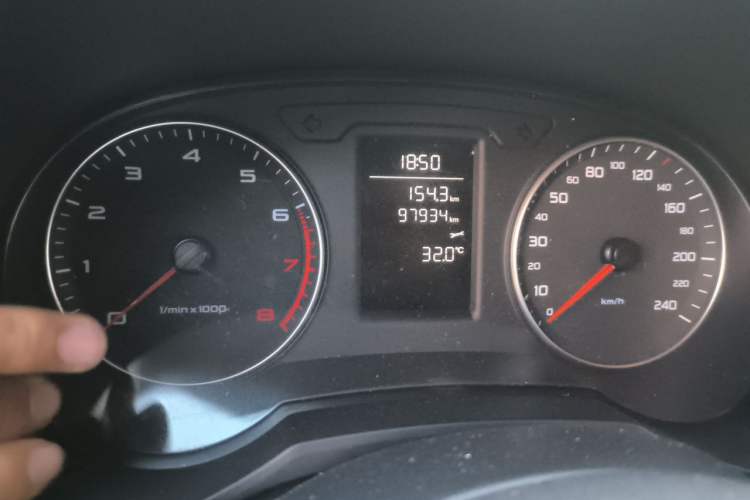 Used Audi A1 2014 30 TFSI Fashion Model Odometer Close Up