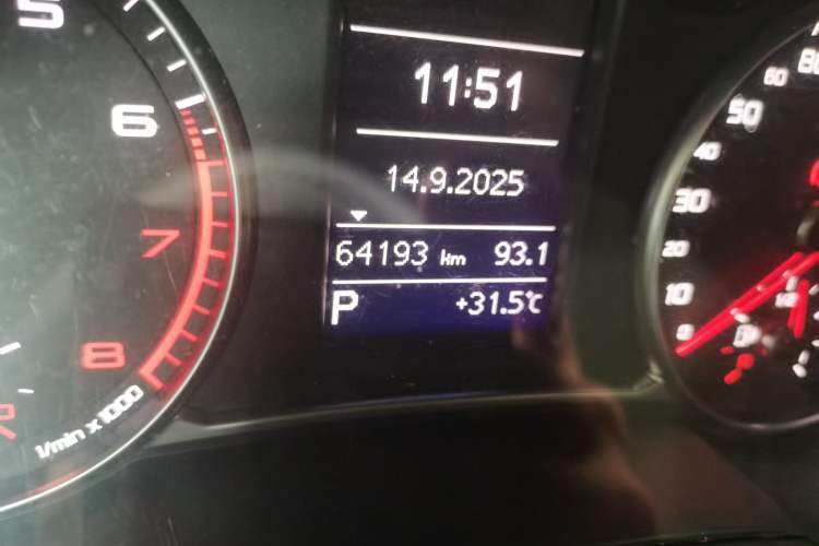 Used Audi A1 2014 30 TFSI Sportback Comfort Model Odometer Close Up