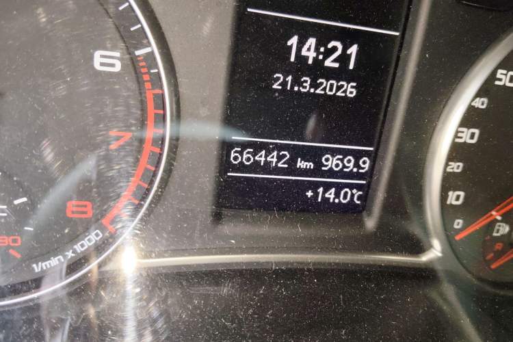 Used Audi A1 2014 30 TFSI Comfort Model Odometer Close Up