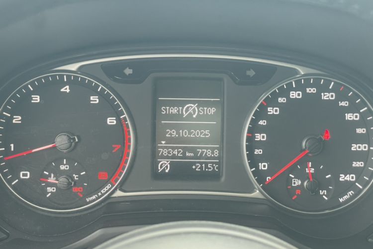 Used Audi A1 2014 30 TFSI Sportback Comfort Model Odometer Close Up