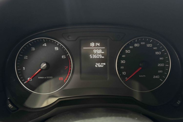 Used Audi A1 2014 30 TFSI Sportback Fashion Model Odometer Close Up