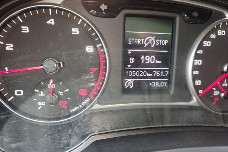 Used Audi A1 2014 30 TFSI Sportback Comfort Model Odometer Close Up