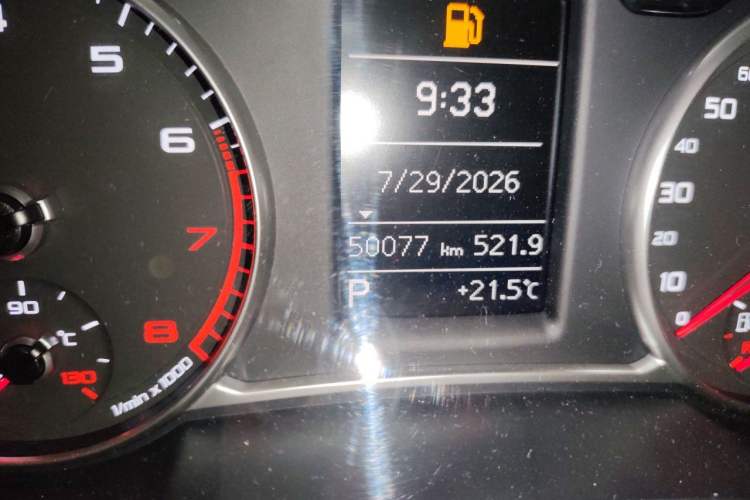 Used Audi A1 2014 30 TFSI Comfort Model Odometer Close Up