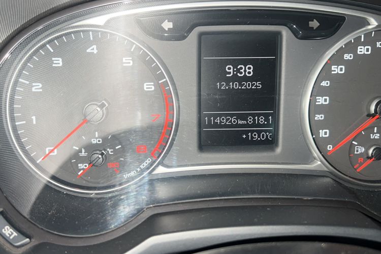 Used Audi A1 2014 30 TFSI Comfort Model Odometer Close Up