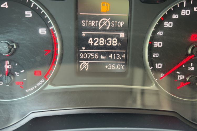 Used Audi A1 2014 30 TFSI Comfort Model Odometer Close Up