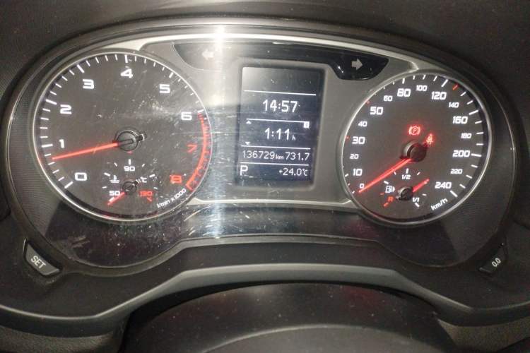 Used Audi A1 2014 30 TFSI Sportback Comfort Model Odometer Close Up