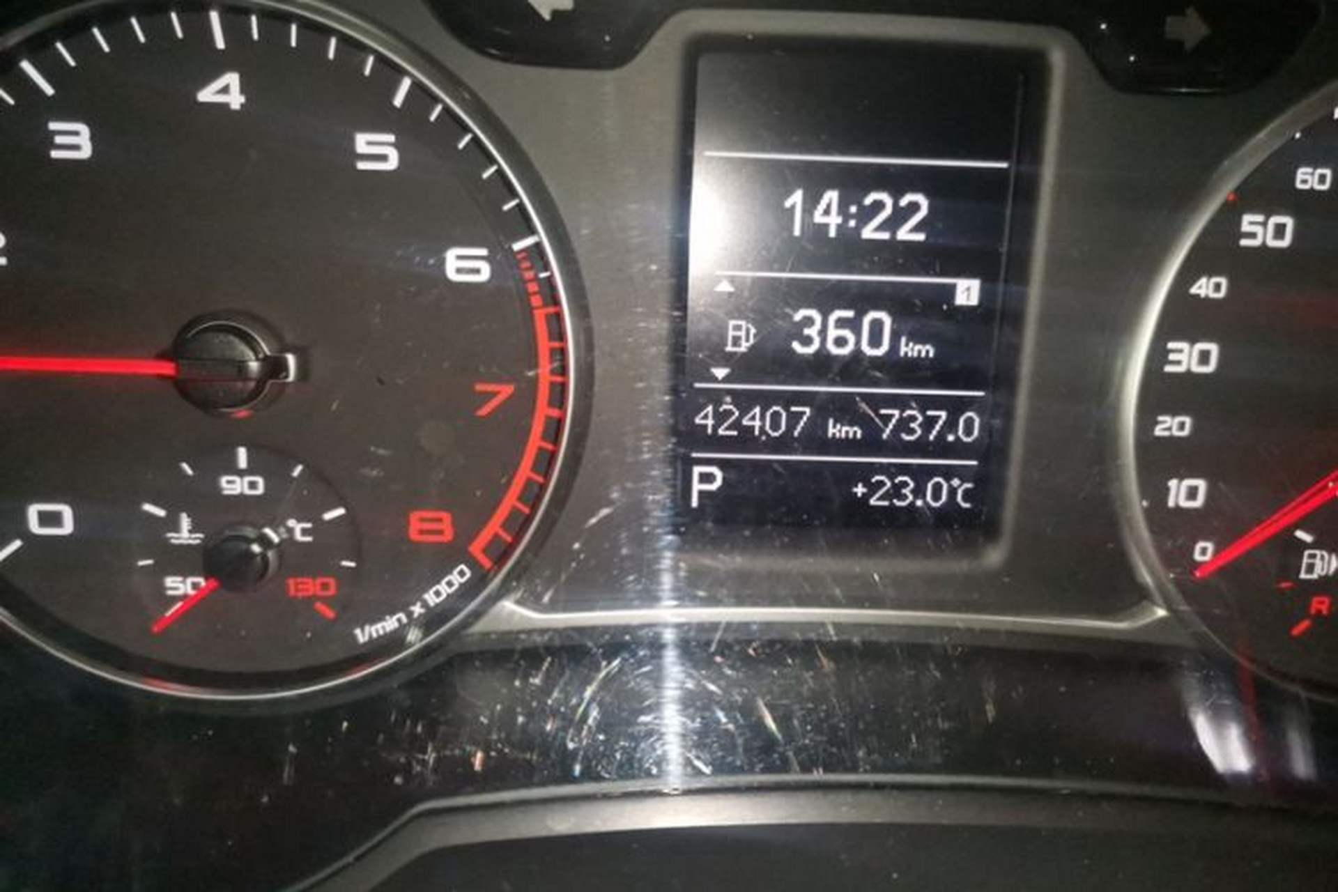 Used Audi A1 2016 30 TFSI Sportback Design Fashion Edition Odometer Close Up