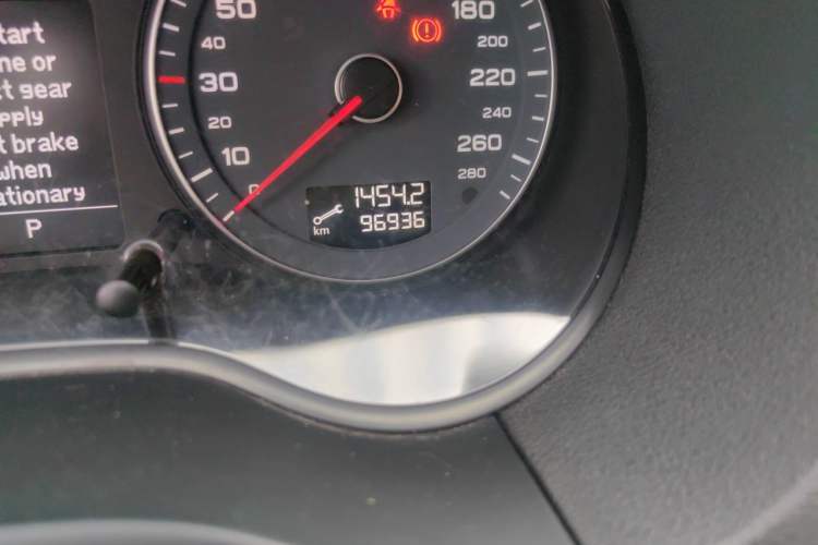 Used Audi A3 2010 Sportback 1.4T Luxury Model Odometer Close Up