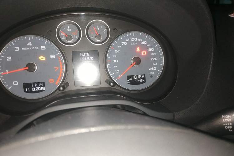 Used Audi A3 2010 Sportback 1.8T Luxury Model Odometer Close Up