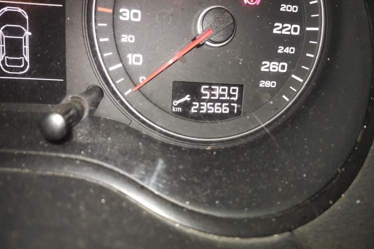 Used Audi A3 2010 Sportback 1.8T Luxury Model Odometer Close Up